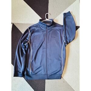 BIG DOGS Golf Full Zip‎ Navy Blue Athletic Casual Men's Jacket Size XL